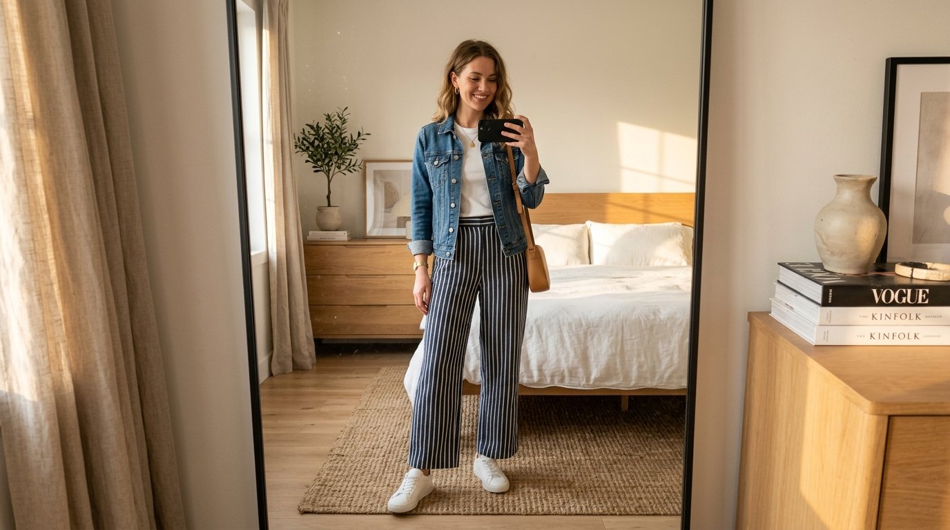 Woman taking mirror selfie 202608241902