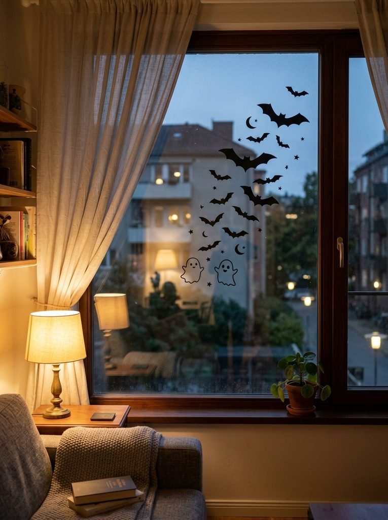 Halloween window clings on glass 202609041504